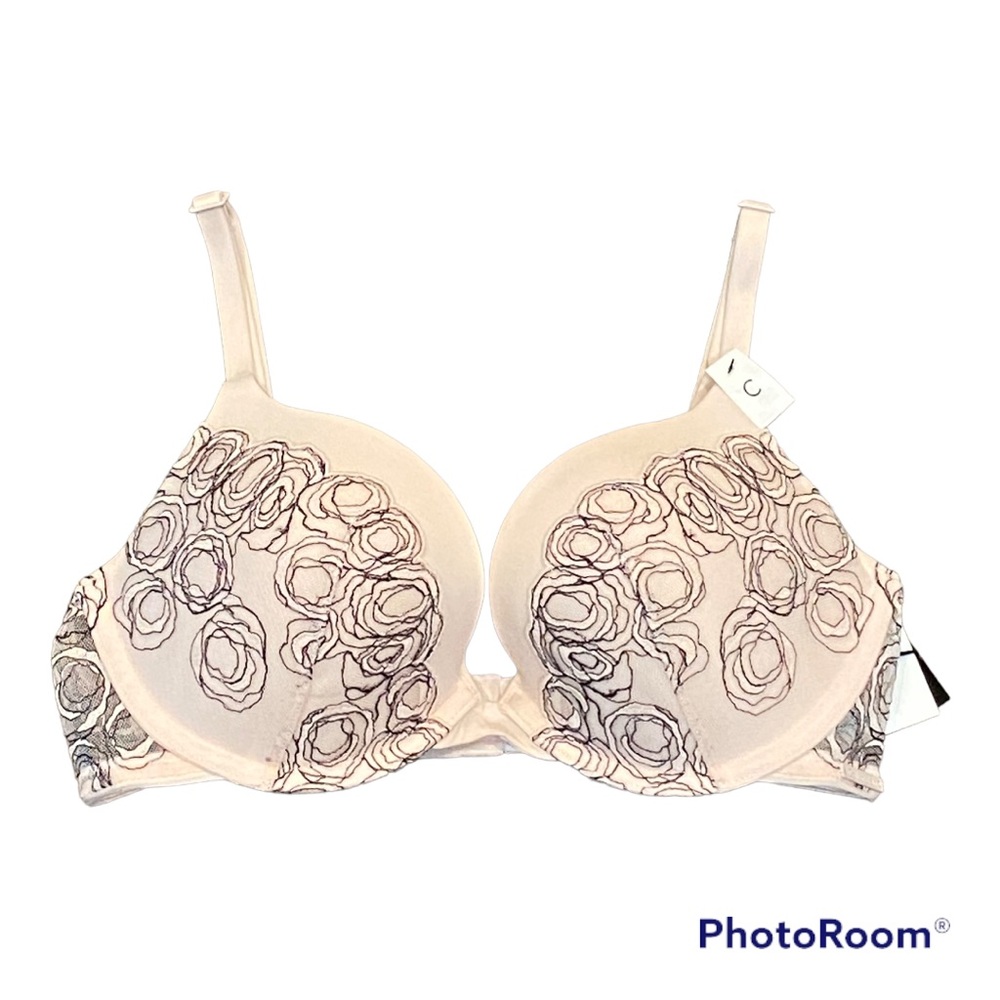 Calvin Klein Natural Lift T-Shirt Bra pink embroidered
